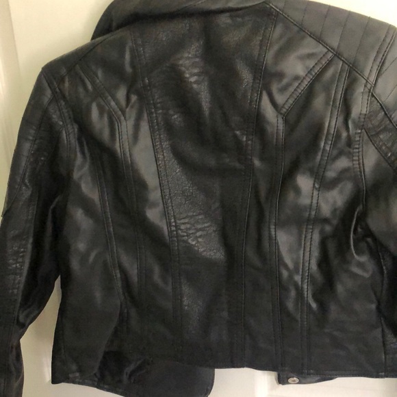 Charlotte Russe Leather Jacket Medium - Picture 6 of 6